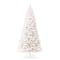10ft. Pre-Lit White Slim Artificial Christmas Tree, Warm White Lights